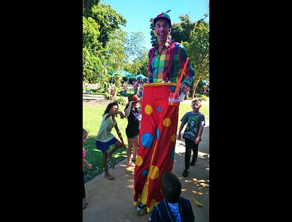 Clown On Stilts