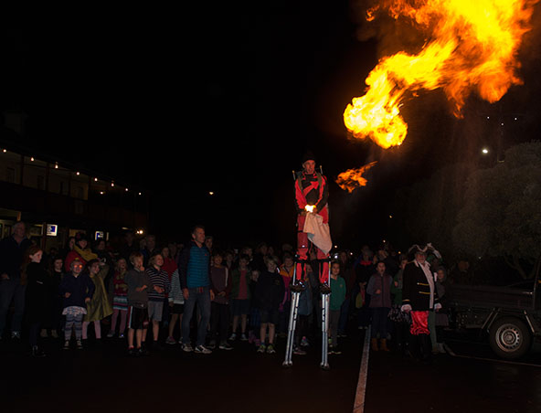 Flamethrower on Stilts